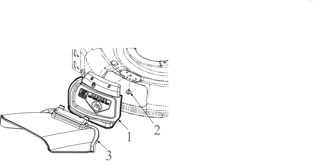 Side Discharge Chute Diagram and Parts List for SC300B (12AVB2R3710)(2023) Cub Cadet Lawn Mower